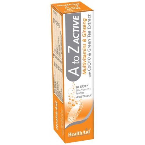 Health Aid A to Z Multivitamin & Ginseng, 20 Effervescent tablets