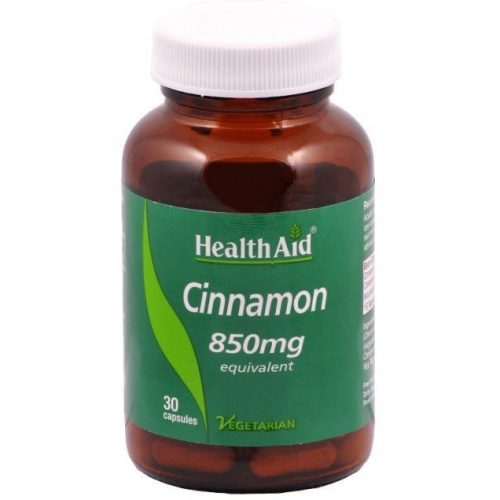 Health Aid Cinnamon 850mg, 30 capsules