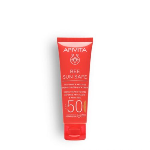 Apivita Bee Sun Safe Anti-Spot & Anti-Age Tinted Face Cream spf50, 50ml