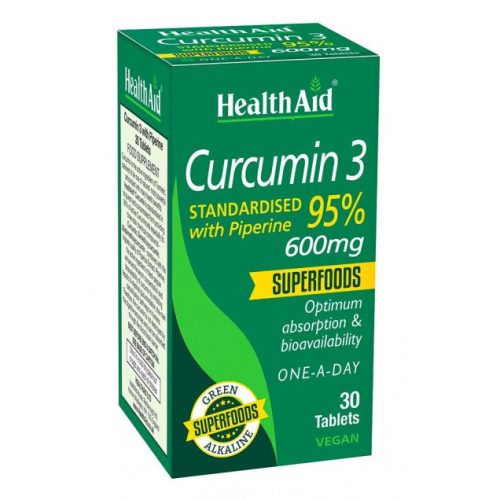 Health Aid Curcumin 3 600mg, 30 tablets