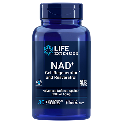 Life Extension NAD+ Cell Regenerator™ and Resveratrol, 30 capsules