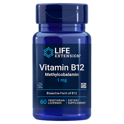 Life Extension Vitamin B12 Methylcobalamin, 60 lozenges