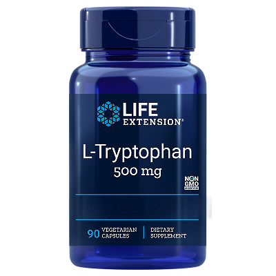 Life Extension L-Tryptophan 500mg, 90 capsules