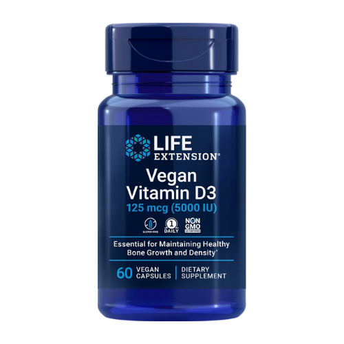 Life Extension Vegan Vitamin D3 (5000iu), 60 capsules