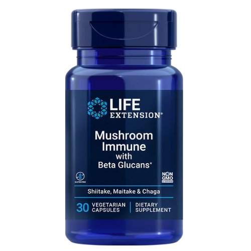 Life Extension Mushroom Immune with Beta Glucans, 30 capsules