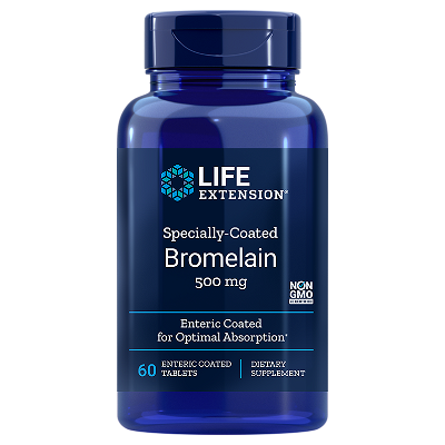 Life Extension Specially-Coated Bromelain 500mg, 60 tablets