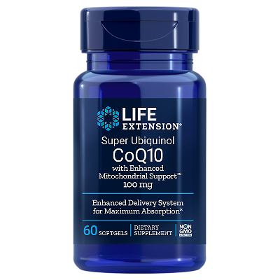Life Extension Super Ubiquinol CoQ10 with Enhanced Mitochondrial Support™ 100 mg, 60 gels