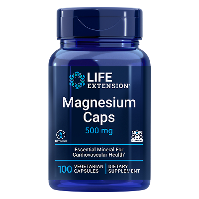 Life Extension Magnesium Caps 500mg, 100 capsules