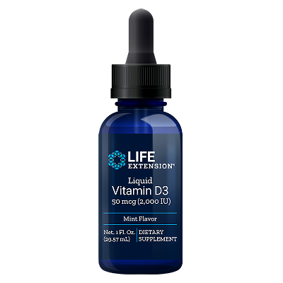 Life Extension Vitamin D3 2000i.u mint taste, 29,57ml