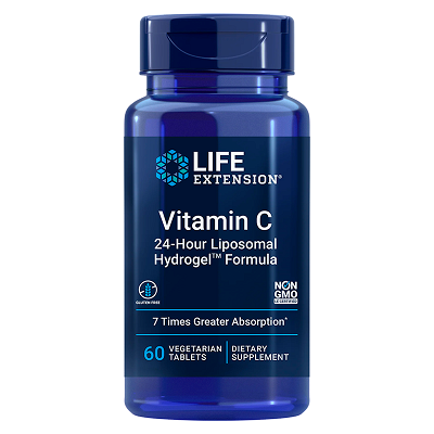 Life Extension Vitamin C 24h Liposomal Hydrogel Formula, 60 tablets