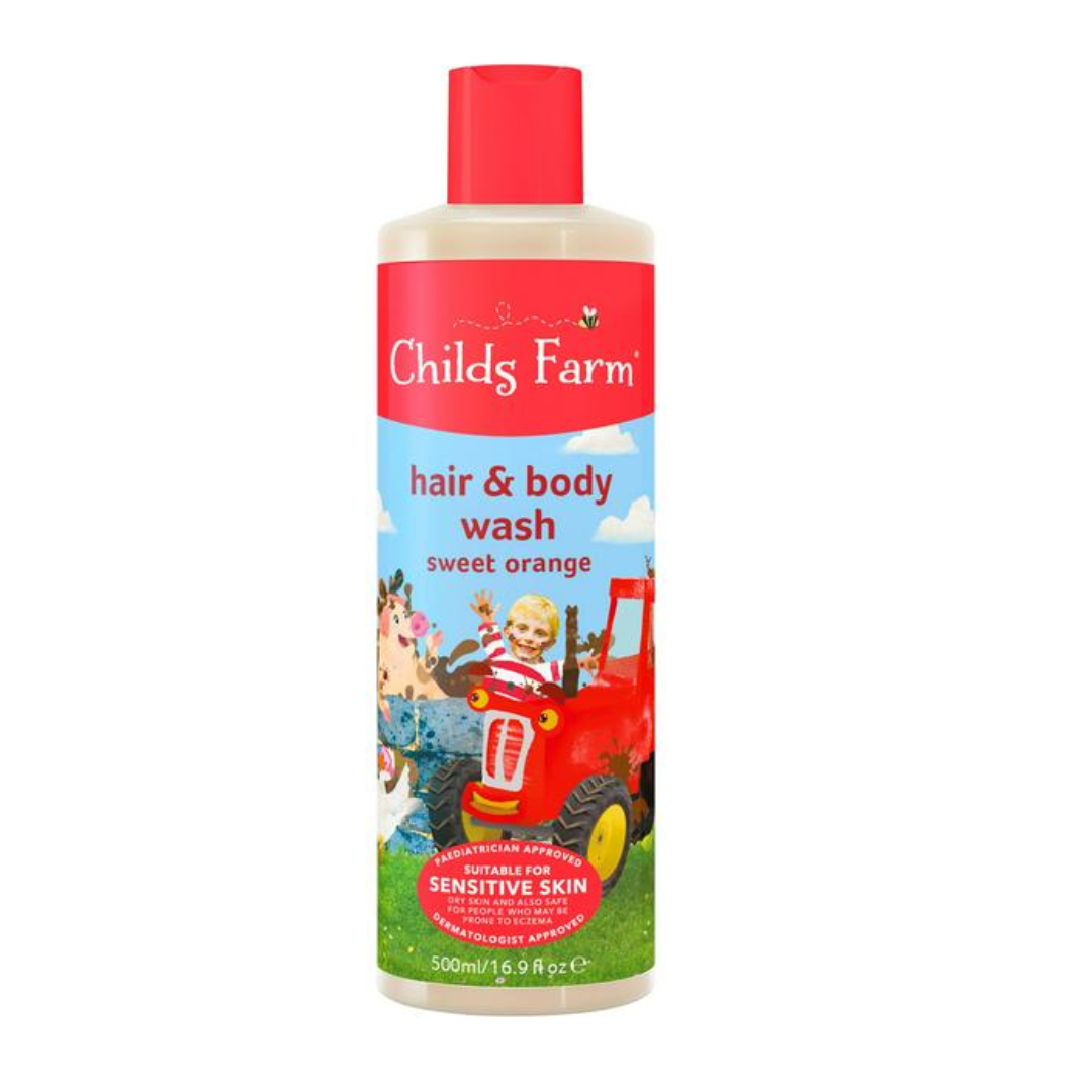 Childs Farm Organic Sweet Orange Hair & Body Wash, 500ml