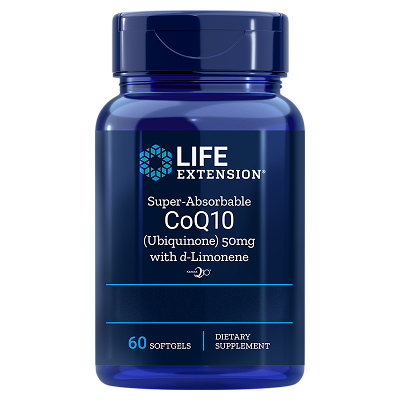 Life Extension Super-Absorbable Ubiquinone CoQ10 with d-Limonene, 30 softgels