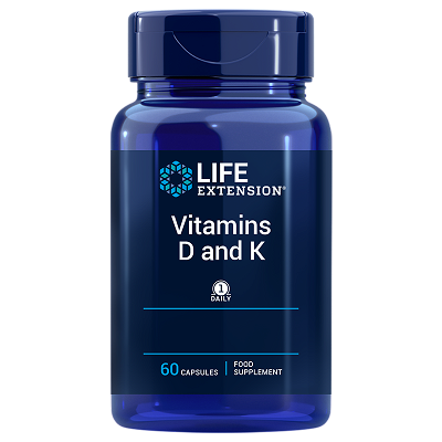 Life Extension Vitamins D & K, 60 tablets