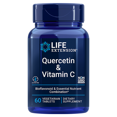 Life Extension Quercetin & Vitamin C, 60 vegetarian tablets
