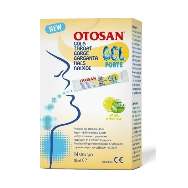 Otosan Throat Gel Forte, 14 sticks