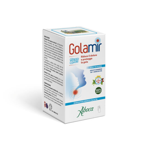 Golamir 2Act Throat Spray No Alcohol, 30 ml