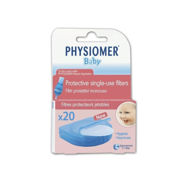 Physiomer Baby Nasal Aspirator,  20 replacement filters