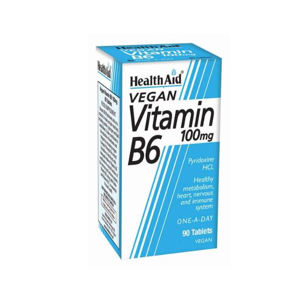 Health Aid Vitamin B6 100mg, 90 tablets