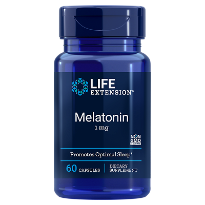 Life Extension Melatonin 1mg, 60 mg