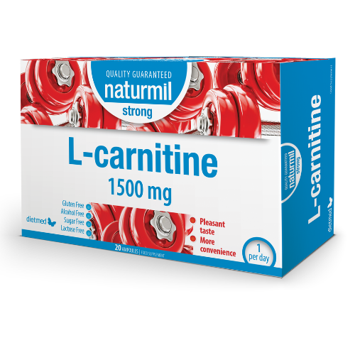 Naturmil L-Carnitine 1500 mg, 20 ampoules