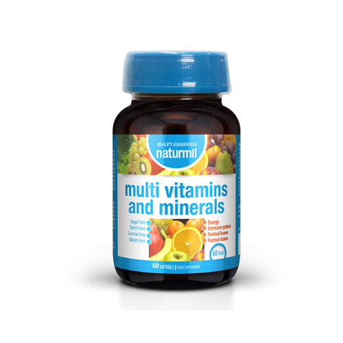Naturmil Multi-Vitamins and Minerals, 60 capsules