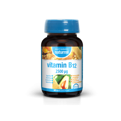 Naturmil Vitamin B12 2500 mcg, 60 tablets