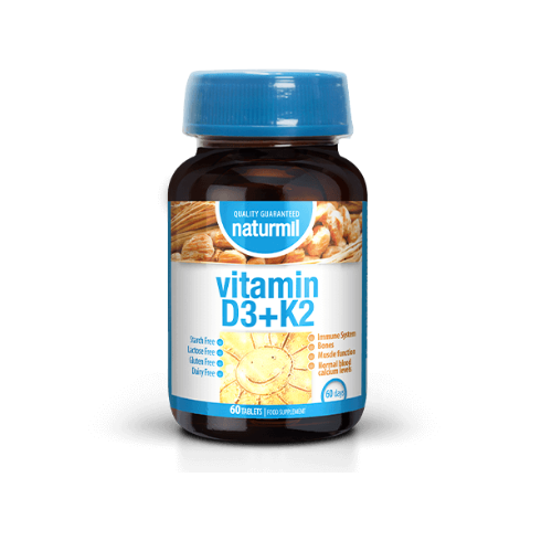 Naturmil Vitamin D3+K2, 60 tablets