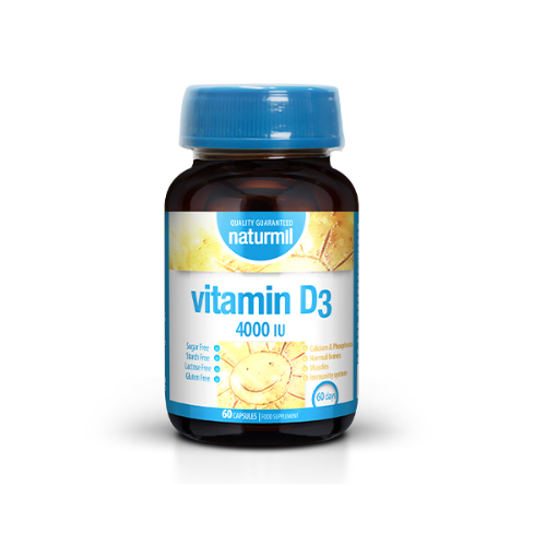 Naturmil Vitamin D3 4000 I.U., 60 capsules