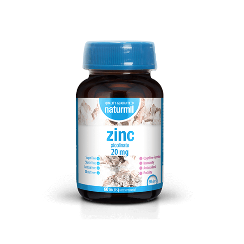 Naturmil Zinc Picolinate 20mg, 60 tablets
