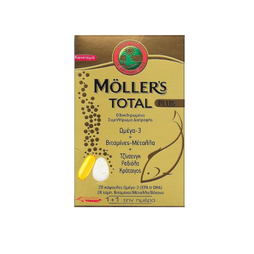 Moller's Total Plus Omega 3 + Vitamins +Minerals, 28+28