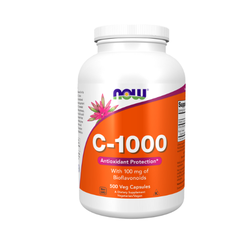 Now Vitamin C-1000 with Bioflavonoids, 500 vegetable capsules
