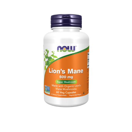 Now Lion's Mane 500mg, 60 capsules