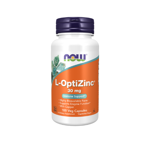 Now L-OptiZinc® 30 mg, 100 capsules