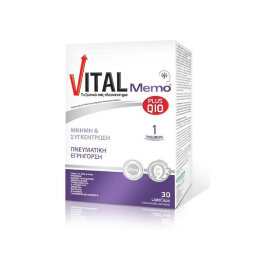 Vital Memo Plus Q10, 30 capsules