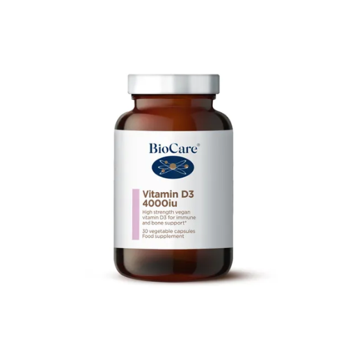 Biocare Vitamin D3 4000 I.U., 30 capsules