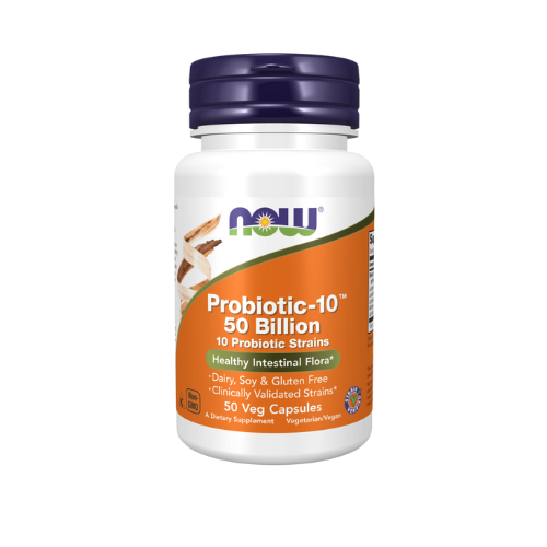 Now Probiotic-10™ 50 Billion, 50 Capsules