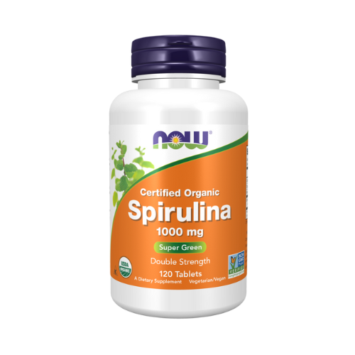 Now Spirulina Double Strength 1000mg, 120 tablets
