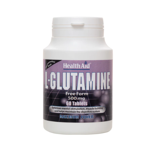 Health Aid L-Glutamine 500mg, 60 tablets
