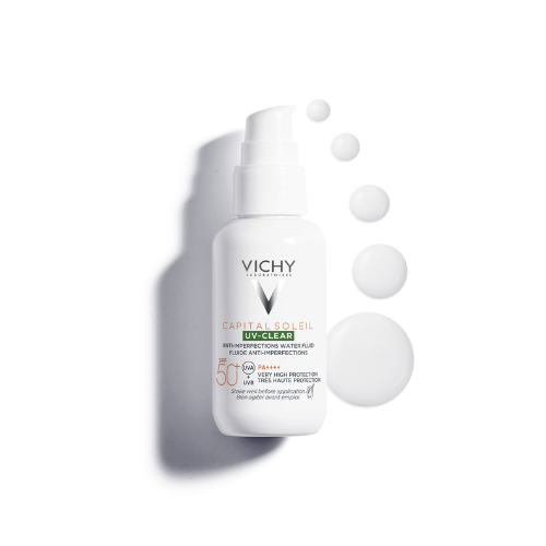 Vichy Capital Soleil UV-Clear spf50 anti-imperfections water fluid, 40ml