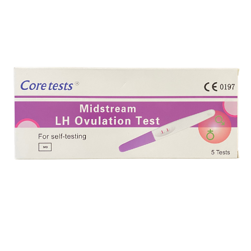 Core Tests Midstream LH Ovulation Test, 5 tests