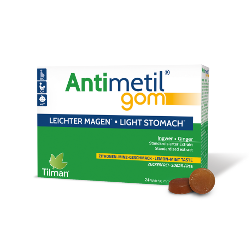 Tilman Antimetil Light Stomach Gum, 24 sugar-free gums