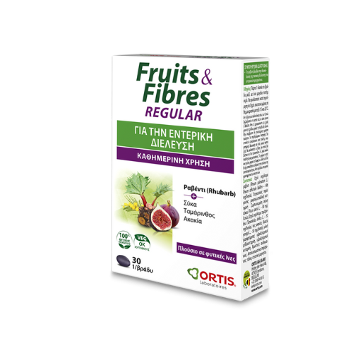 Ortis Fruit & Fibres Regular, 30 tablets