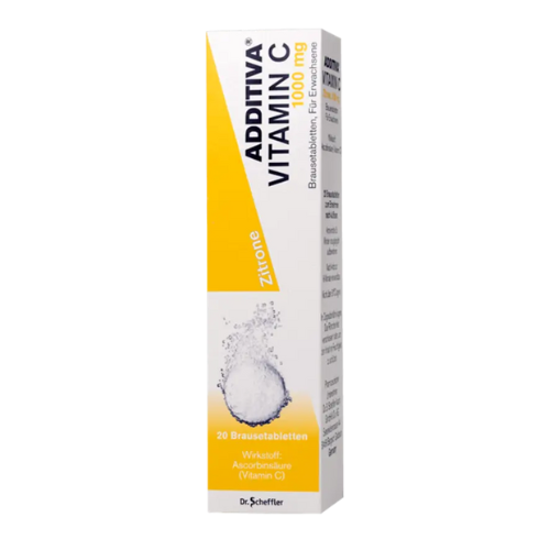Additiva Vitamin C 1000mg Lemon Taste, 20 effervescent tablets