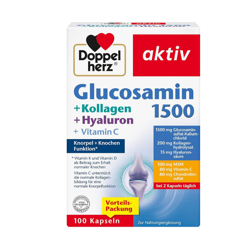 Doppel Herz Gelenk Glucosamine 1500, 40 capsules