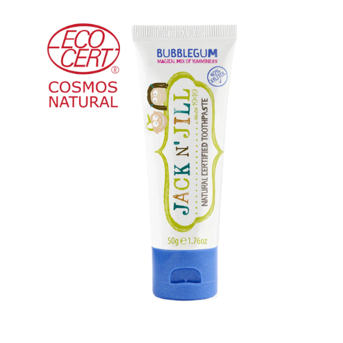 Jack N' Jill Natural Certified Toothpaste Bubblegum, 50g