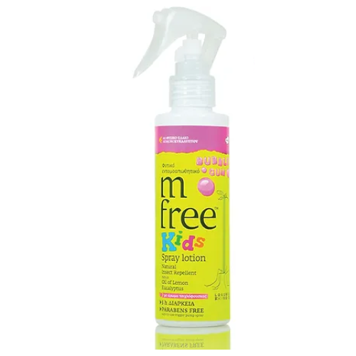M-Free Natural Insect Repellent for Kids Bubble Gum Scent, 125ml