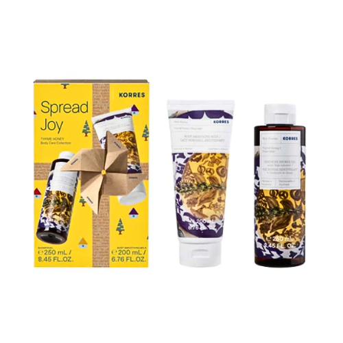 Korres Spread Joy Thyme Honey Body Collection, Showergel 250ml + Body Milk 200ml