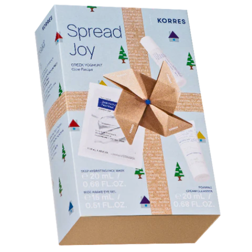Korres Spread Joy Greek Yoghurt Cream Cleanser 20ml + Face Mask 20 ml  + Eye Gel 15ml, Gift Set
