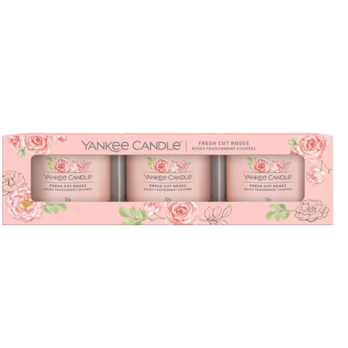 Yankee Candle Fresh Cut Roses, 3x27gr