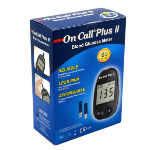 On Call Plus II Blood Glucose Meter + 50 test strips